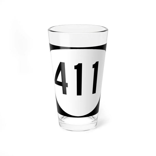 OR 411 (Oregon) (Road Sign) Pint Glass 16oz 16oz - Go Mug Yourself