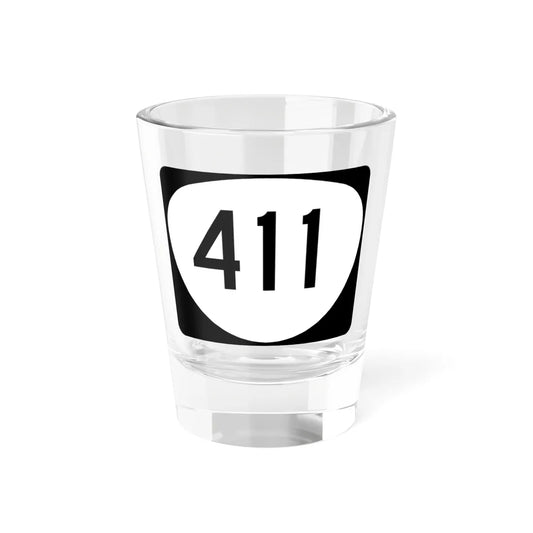 OR 411 (Oregon) (Road Sign) Shot Glass 1.5oz 1.5oz - Go Mug Yourself