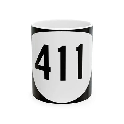 OR 411 (Oregon) (Road Sign) White Coffee Mug 11oz - Go Mug Yourself