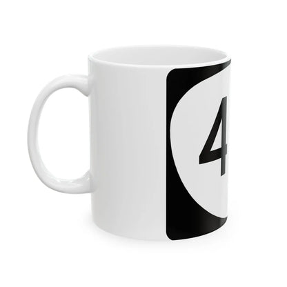 OR 411 (Oregon) (Road Sign) White Coffee Mug - Go Mug Yourself