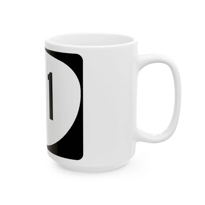 OR 411 (Oregon) (Road Sign) White Coffee Mug - Go Mug Yourself