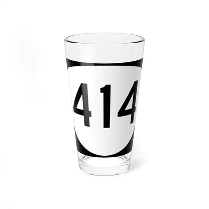 OR 414 (Oregon) (Road Sign) Pint Glass 16oz 16oz - Go Mug Yourself