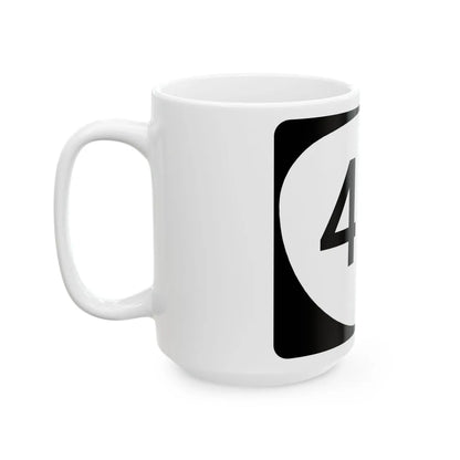 OR 414 (Oregon) (Road Sign) White Coffee Mug - Go Mug Yourself
