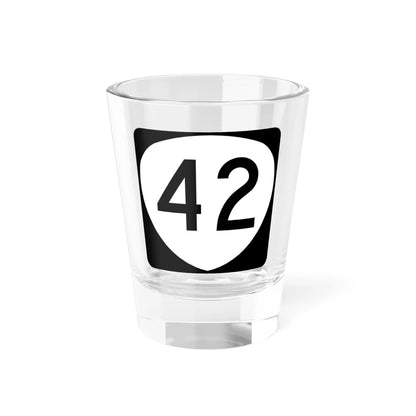 OR 42 (Oregon) (Road Sign) Shot Glass 1.5oz 1.5oz - Go Mug Yourself
