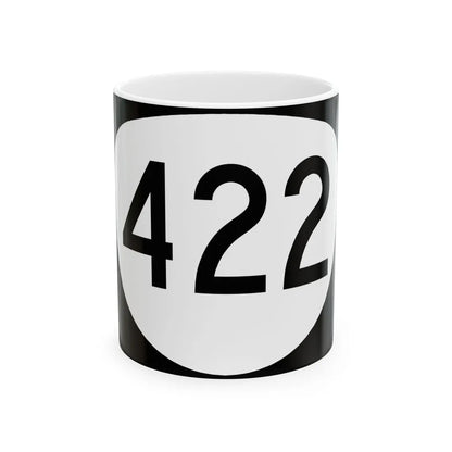 OR 422 (Oregon) (Road Sign) White Coffee Mug 11oz - Go Mug Yourself