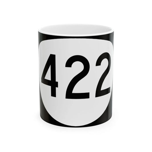 OR 422 (Oregon) (Road Sign) White Coffee Mug 11oz - Go Mug Yourself