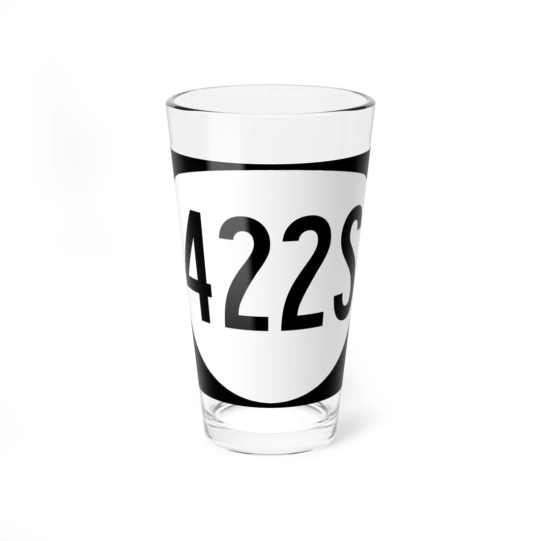 OR 422S (Oregon) (Road Sign) Pint Glass 16oz 16oz - Go Mug Yourself