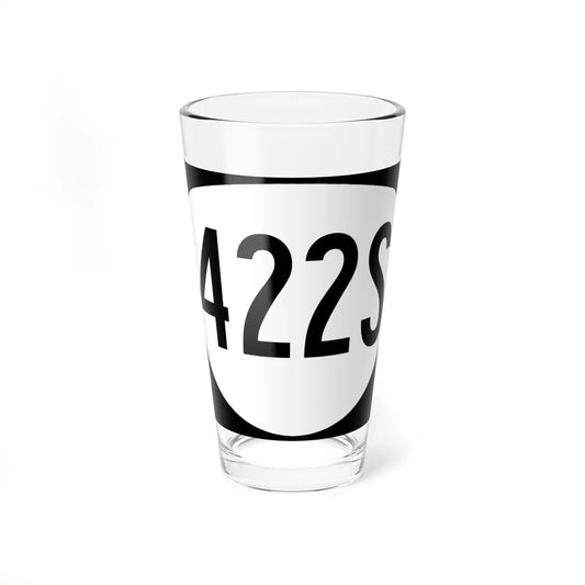OR 422S (Oregon) (Road Sign) Pint Glass 16oz 16oz - Go Mug Yourself