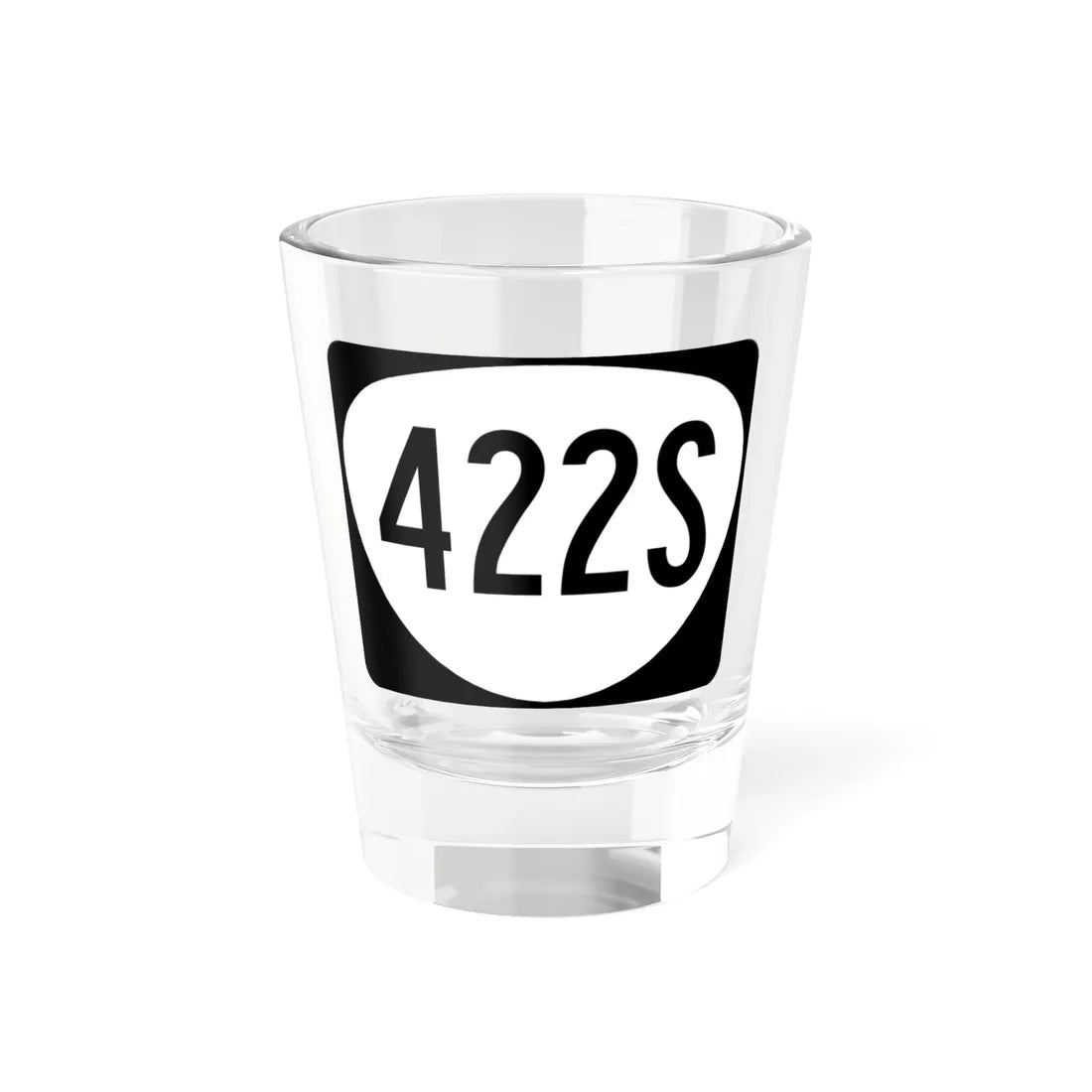 OR 422S (Oregon) (Road Sign) Shot Glass 1.5oz 1.5oz - Go Mug Yourself