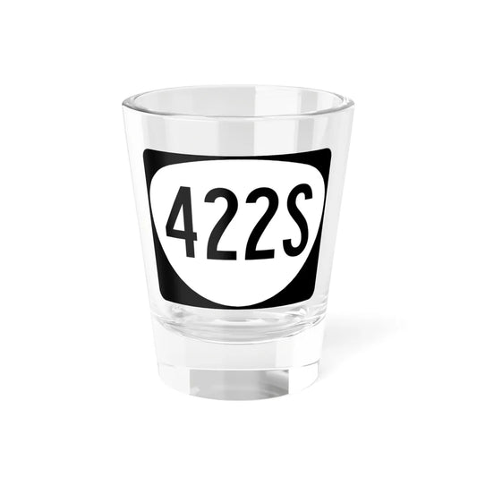 OR 422S (Oregon) (Road Sign) Shot Glass 1.5oz 1.5oz - Go Mug Yourself