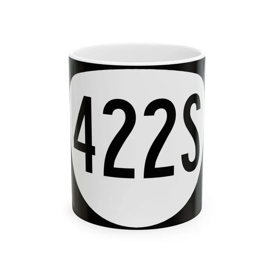 OR 422S (Oregon) (Road Sign) White Coffee Mug 11oz - Go Mug Yourself