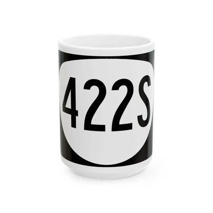 OR 422S (Oregon) (Road Sign) White Coffee Mug 15oz - Go Mug Yourself