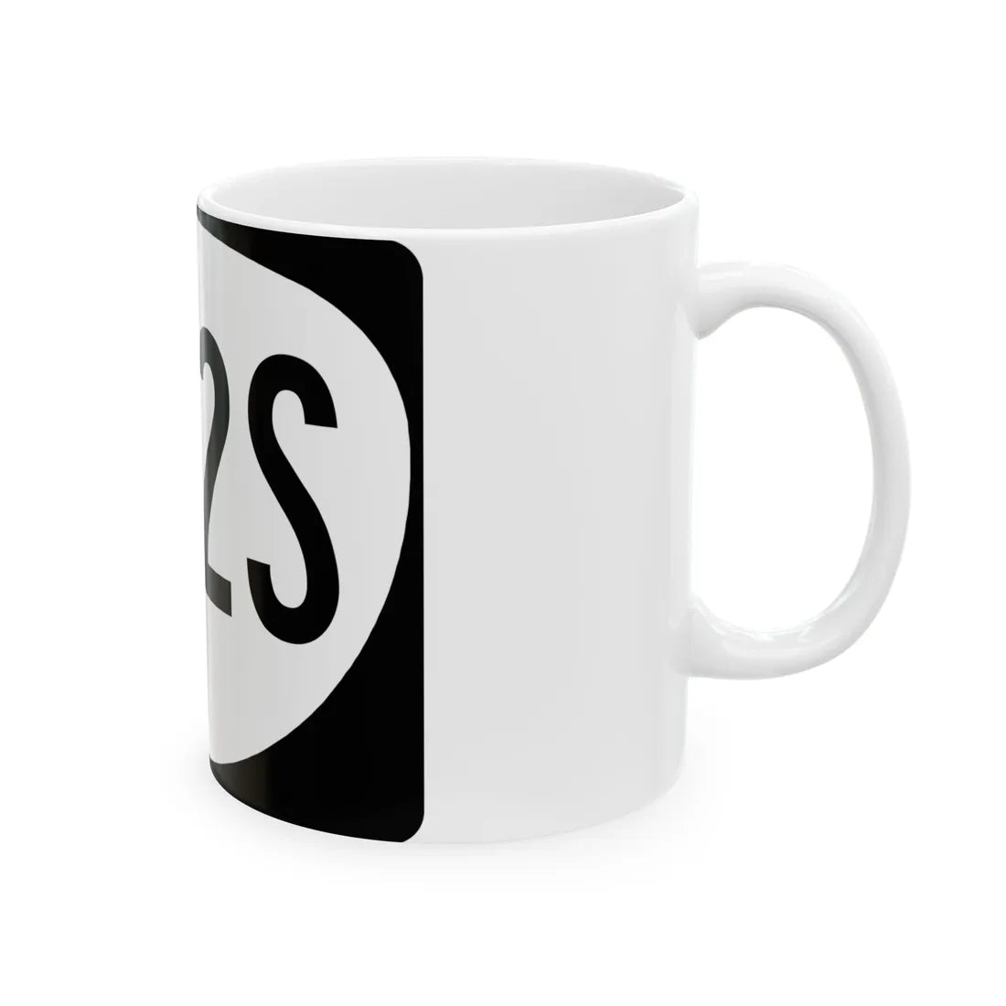 OR 422S (Oregon) (Road Sign) White Coffee Mug - Go Mug Yourself