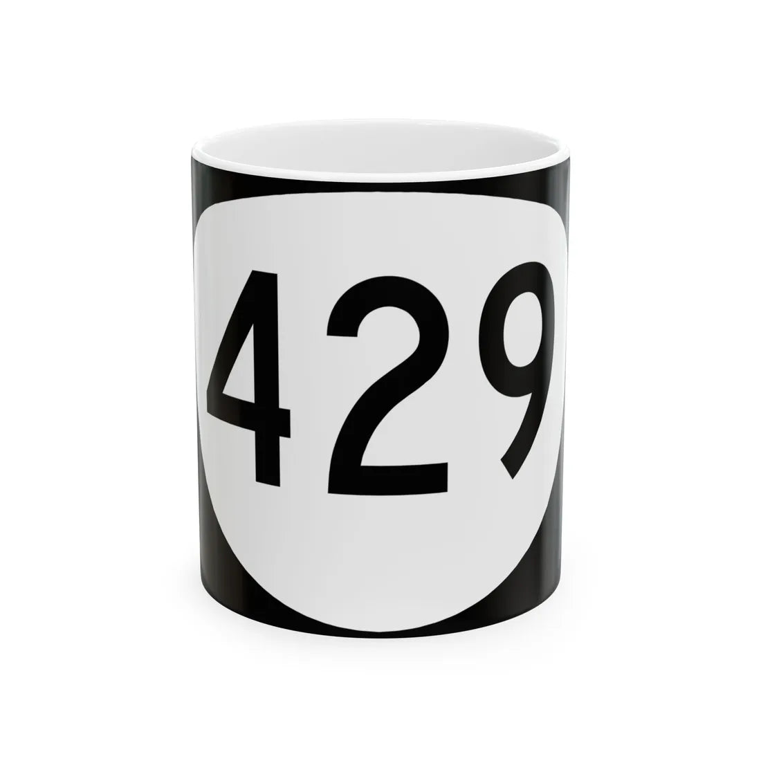 OR 429 (Oregon) (Road Sign) White Coffee Mug 11oz - Go Mug Yourself