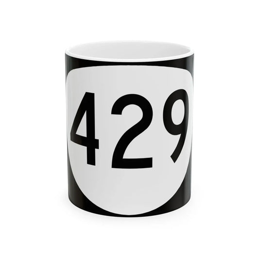 OR 429 (Oregon) (Road Sign) White Coffee Mug 11oz - Go Mug Yourself