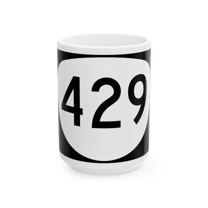 OR 429 (Oregon) (Road Sign) White Coffee Mug 15oz - Go Mug Yourself