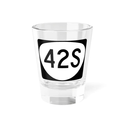 OR 42S (Oregon) (Road Sign) Shot Glass 1.5oz 1.5oz - Go Mug Yourself