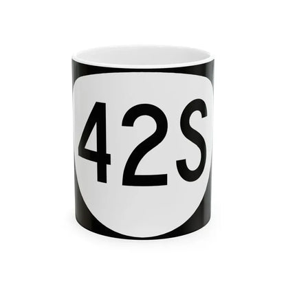 OR 42S (Oregon) (Road Sign) White Coffee Mug 11oz - Go Mug Yourself