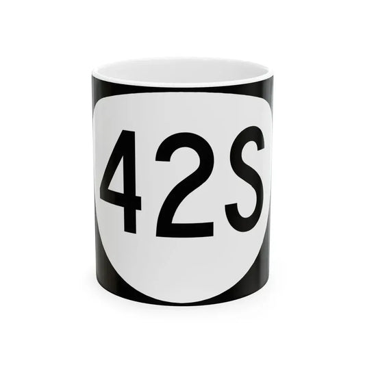OR 42S (Oregon) (Road Sign) White Coffee Mug 11oz - Go Mug Yourself