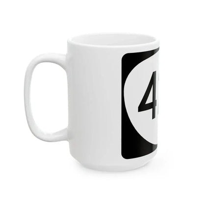 OR 42S (Oregon) (Road Sign) White Coffee Mug - Go Mug Yourself