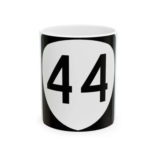 OR 44 (Oregon) (Road Sign) White Coffee Mug 11oz - Go Mug Yourself