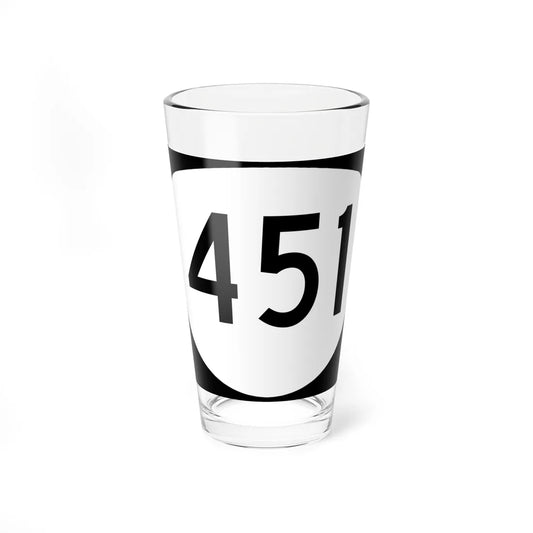 OR 451 (Oregon) (Road Sign) Pint Glass 16oz 16oz - Go Mug Yourself