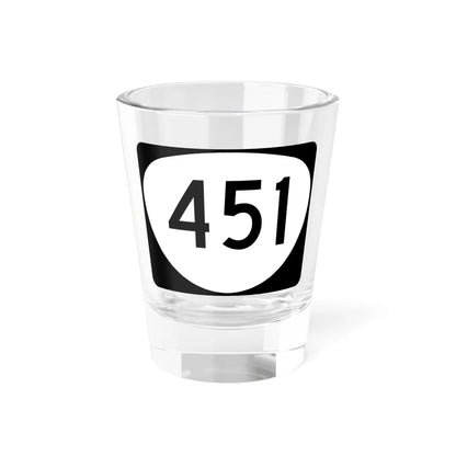 OR 451 (Oregon) (Road Sign) Shot Glass 1.5oz 1.5oz - Go Mug Yourself