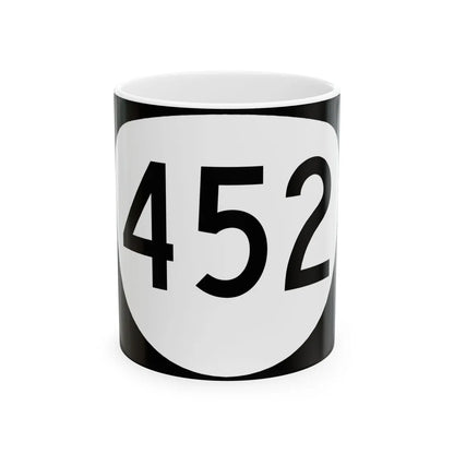 OR 452 (Oregon) (Road Sign) White Coffee Mug 11oz - Go Mug Yourself