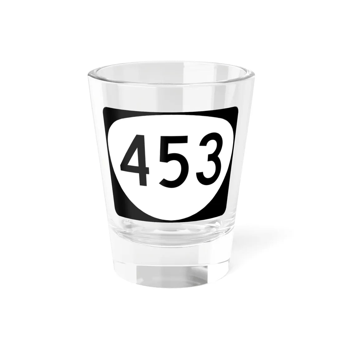 OR 453 (Oregon) (Road Sign) Shot Glass 1.5oz 1.5oz - Go Mug Yourself