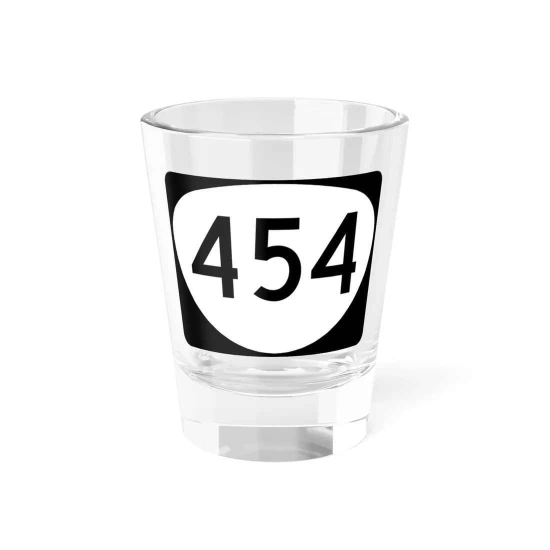 OR 454 (Oregon) (Road Sign) Shot Glass 1.5oz 1.5oz - Go Mug Yourself