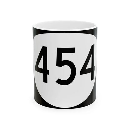 OR 454 (Oregon) (Road Sign) White Coffee Mug 11oz - Go Mug Yourself