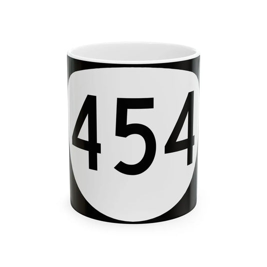 OR 454 (Oregon) (Road Sign) White Coffee Mug 11oz - Go Mug Yourself