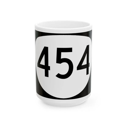 OR 454 (Oregon) (Road Sign) White Coffee Mug 15oz - Go Mug Yourself