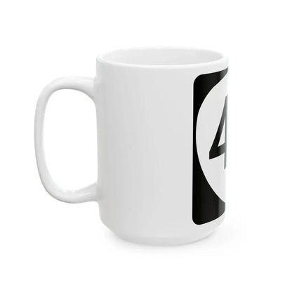 OR 46 (Oregon) (Road Sign) White Coffee Mug - Go Mug Yourself