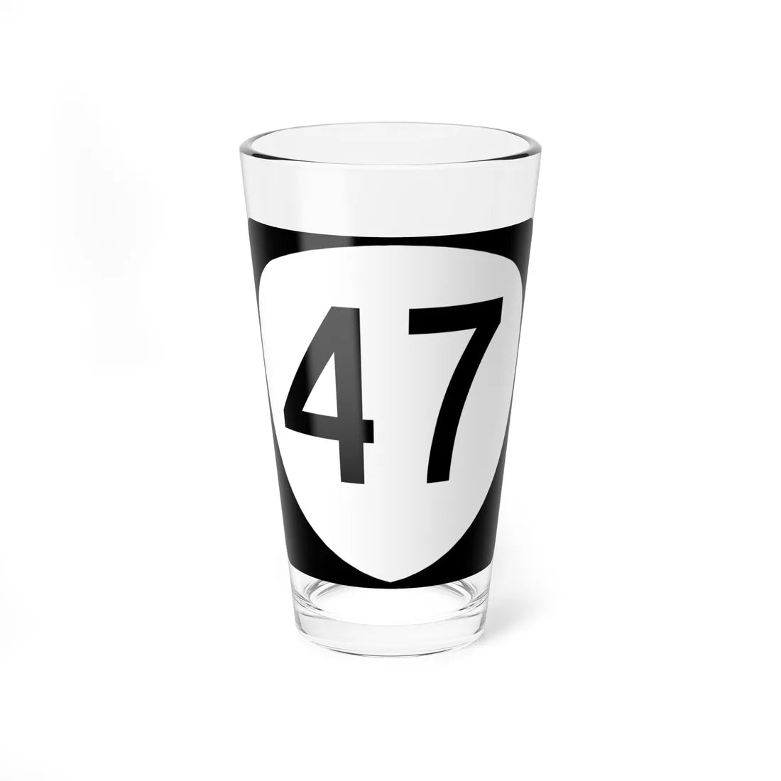 OR 47 (Oregon) (Road Sign) Pint Glass 16oz 16oz - Go Mug Yourself
