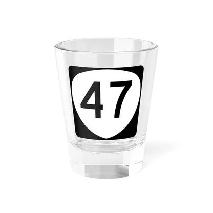 OR 47 (Oregon) (Road Sign) Shot Glass 1.5oz 1.5oz - Go Mug Yourself