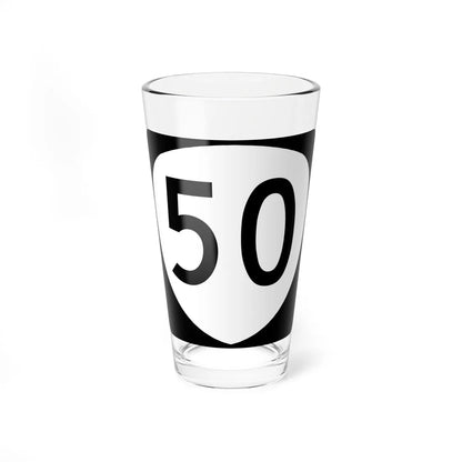 OR 50 (Oregon) (Road Sign) Pint Glass 16oz 16oz - Go Mug Yourself