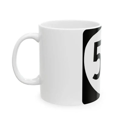 OR 50 (Oregon) (Road Sign) White Coffee Mug - Go Mug Yourself