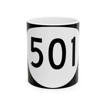 OR 501 (Oregon) (Road Sign) White Coffee Mug 11oz - Go Mug Yourself