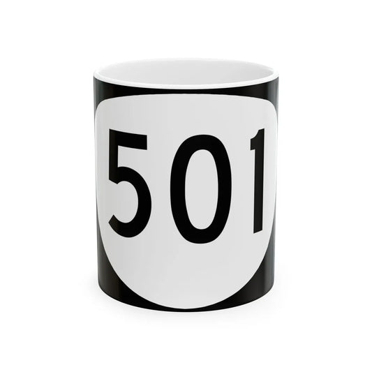 OR 501 (Oregon) (Road Sign) White Coffee Mug 11oz - Go Mug Yourself