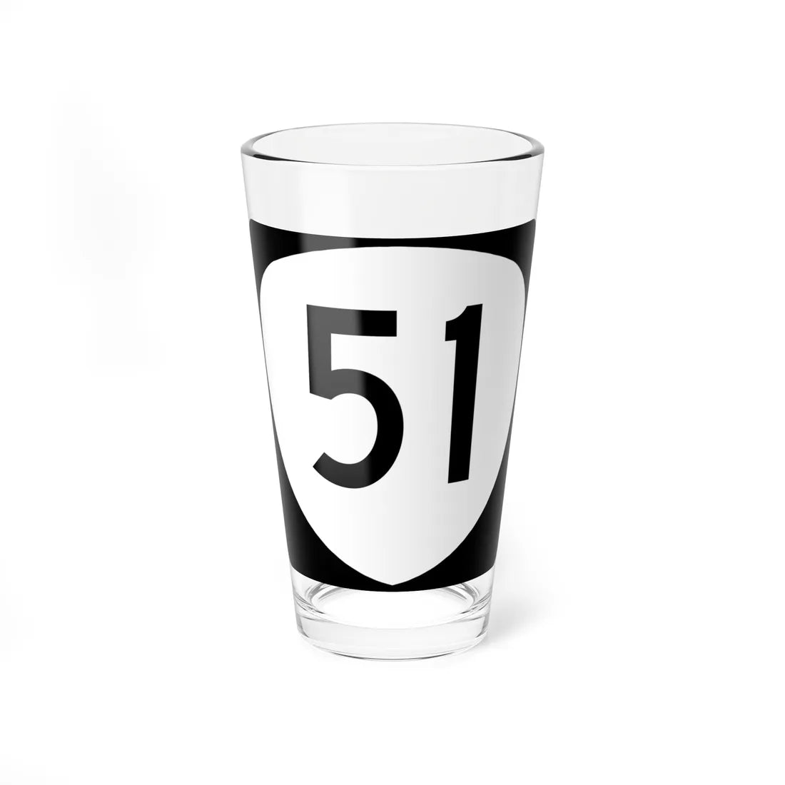 OR 51 (Oregon) (Road Sign) Pint Glass 16oz 16oz - Go Mug Yourself