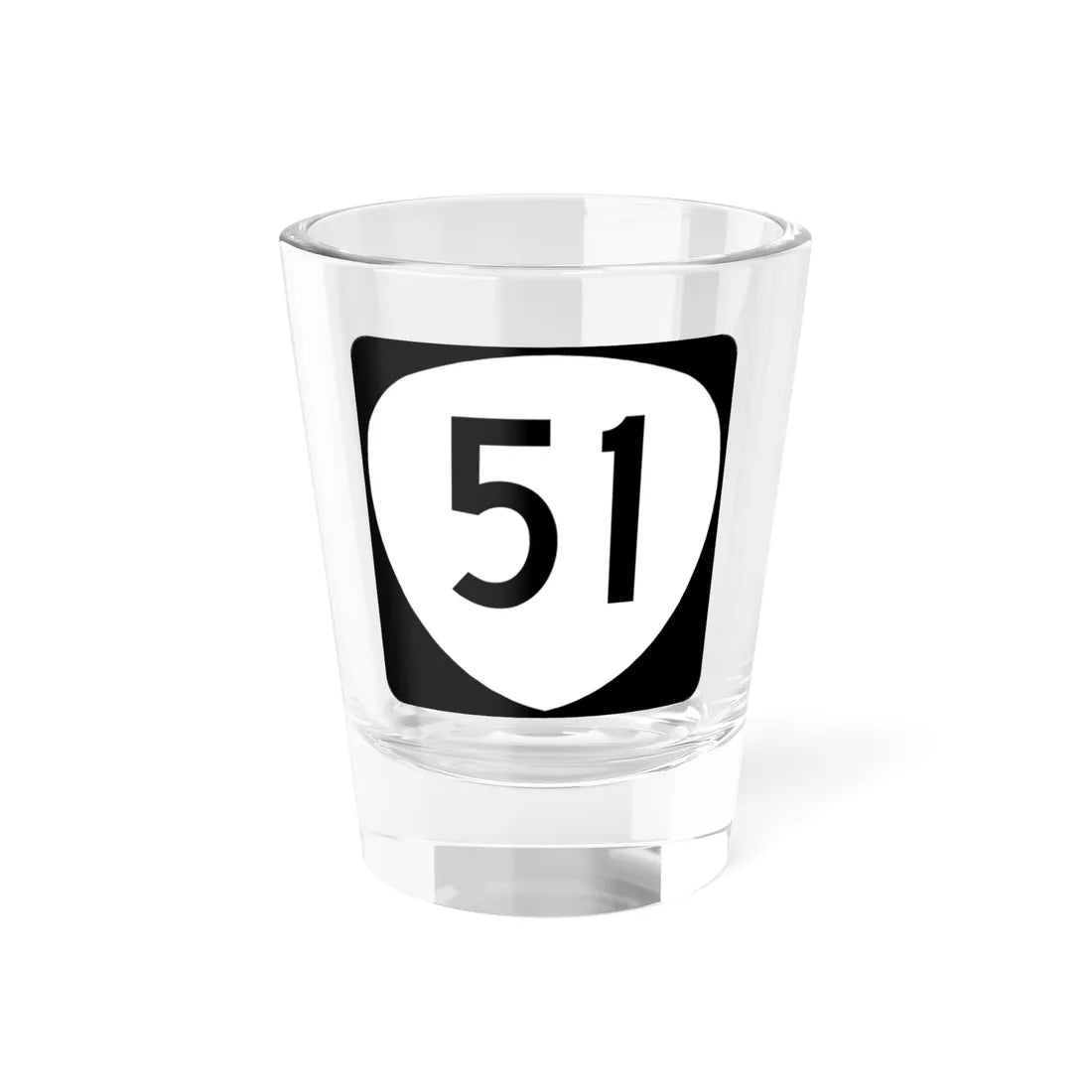 OR 51 (Oregon) (Road Sign) Shot Glass 1.5oz 1.5oz - Go Mug Yourself