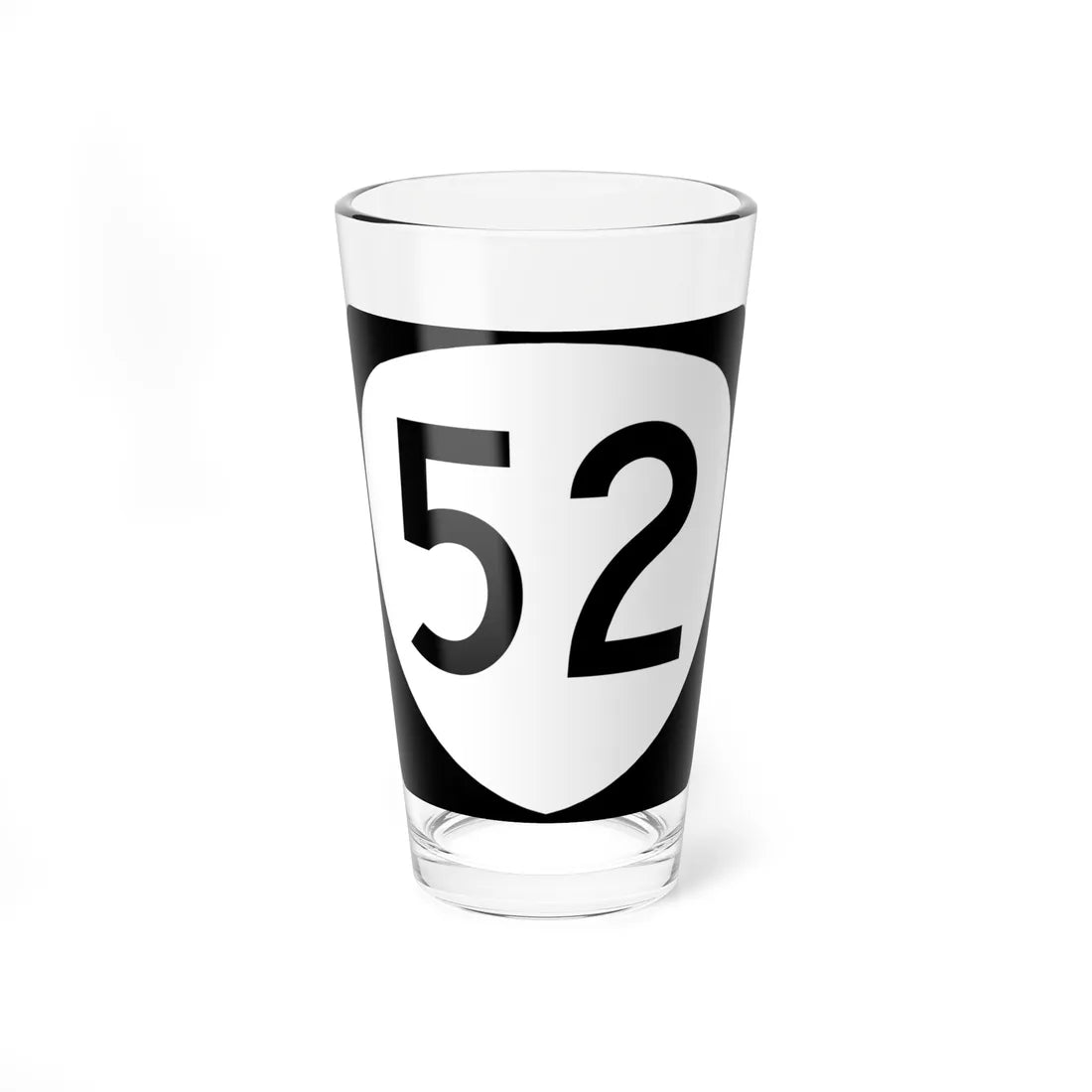 OR 52 (Oregon) (Road Sign) Pint Glass 16oz 16oz - Go Mug Yourself