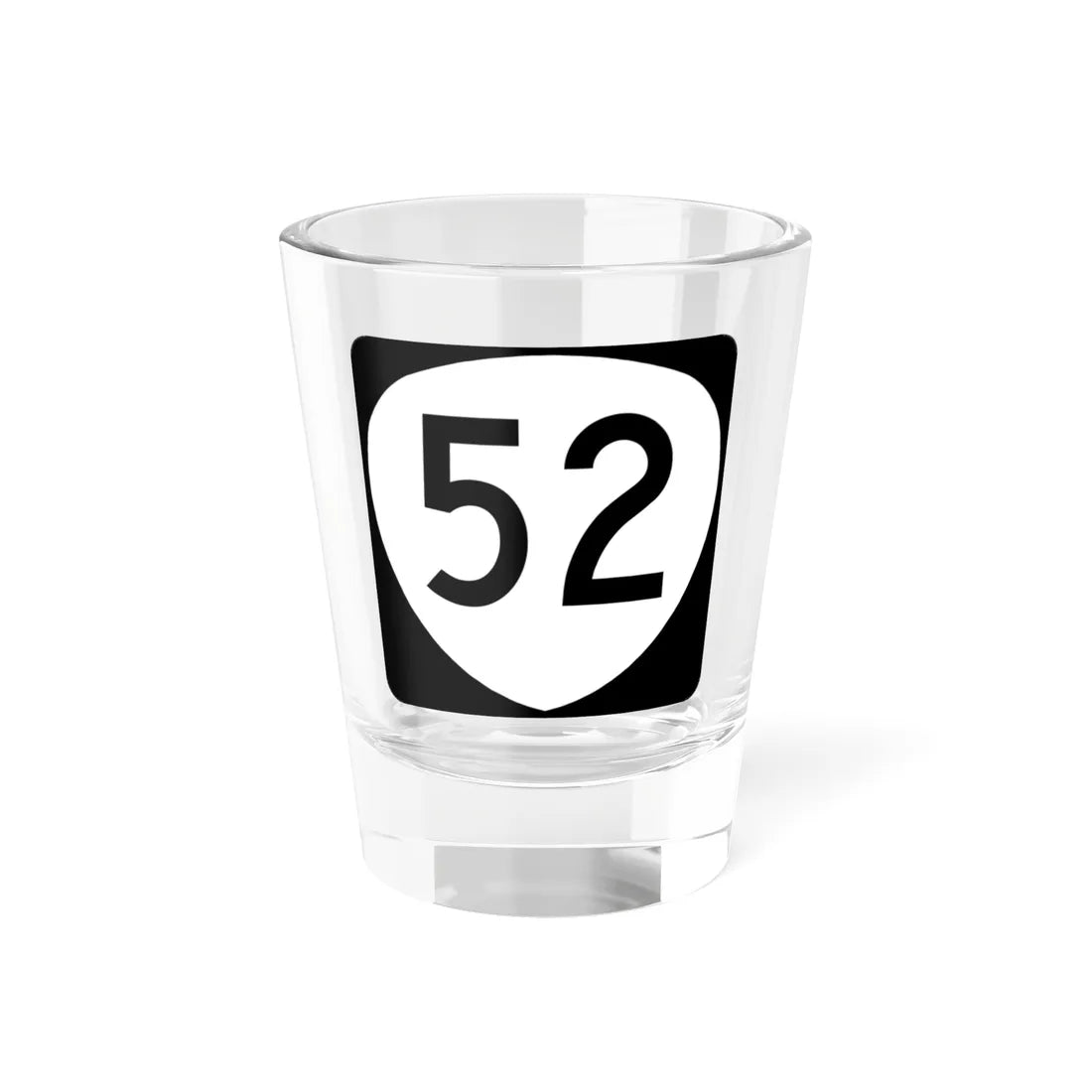 OR 52 (Oregon) (Road Sign) Shot Glass 1.5oz 1.5oz - Go Mug Yourself