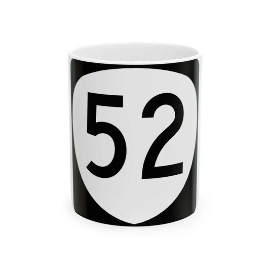 OR 52 (Oregon) (Road Sign) White Coffee Mug 11oz - Go Mug Yourself