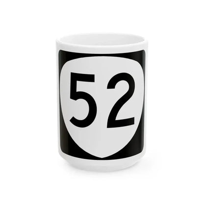 OR 52 (Oregon) (Road Sign) White Coffee Mug 15oz - Go Mug Yourself