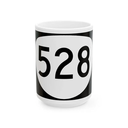 OR 528 (Oregon) (Road Sign) White Coffee Mug 15oz - Go Mug Yourself