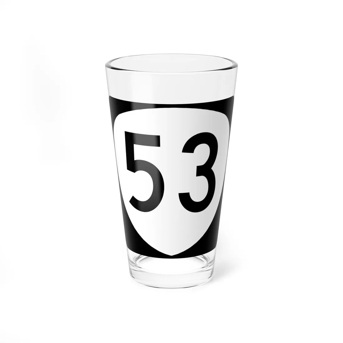 OR 53 (Oregon) (Road Sign) Pint Glass 16oz 16oz - Go Mug Yourself