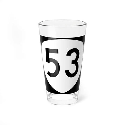OR 53 (Oregon) (Road Sign) Pint Glass 16oz 16oz - Go Mug Yourself