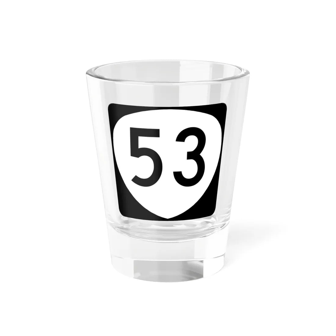 OR 53 (Oregon) (Road Sign) Shot Glass 1.5oz 1.5oz - Go Mug Yourself